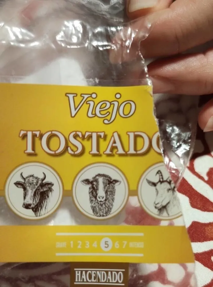Queso viejo tostado