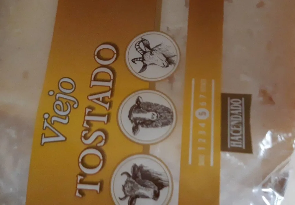 Queso de mezcla madurado viejo tostado