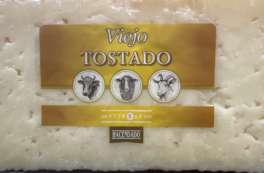 Queso viejo tostado