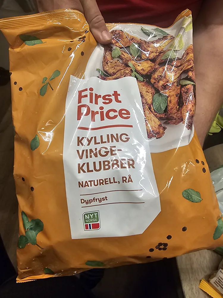 KYLLING VINGEKLUBBER NATURELL, RÅ