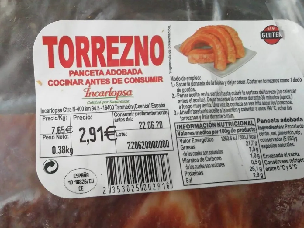 Panceta adobada