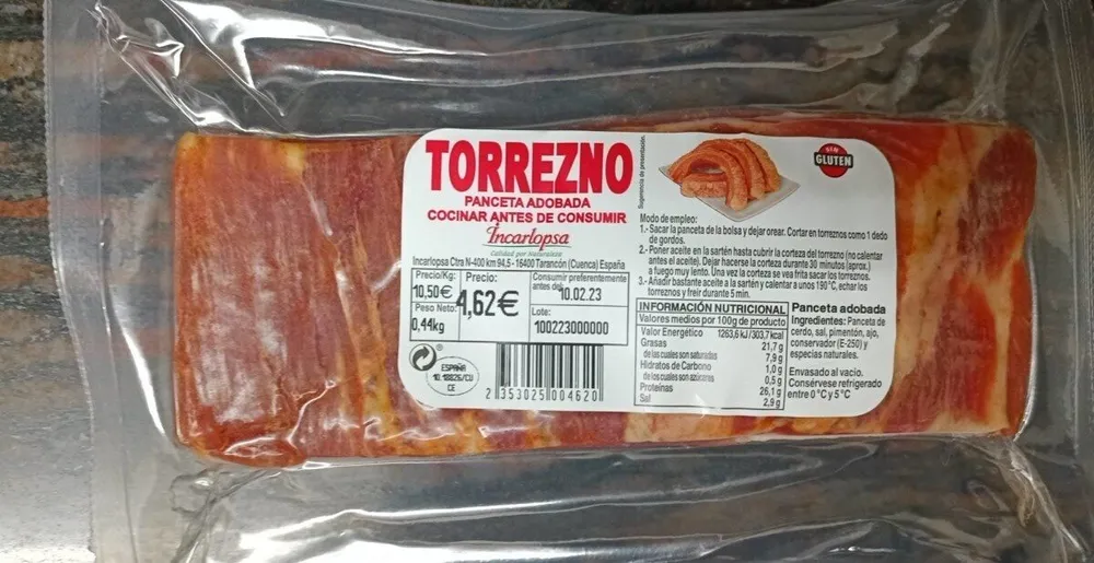 Torrezno Panceta Adobada