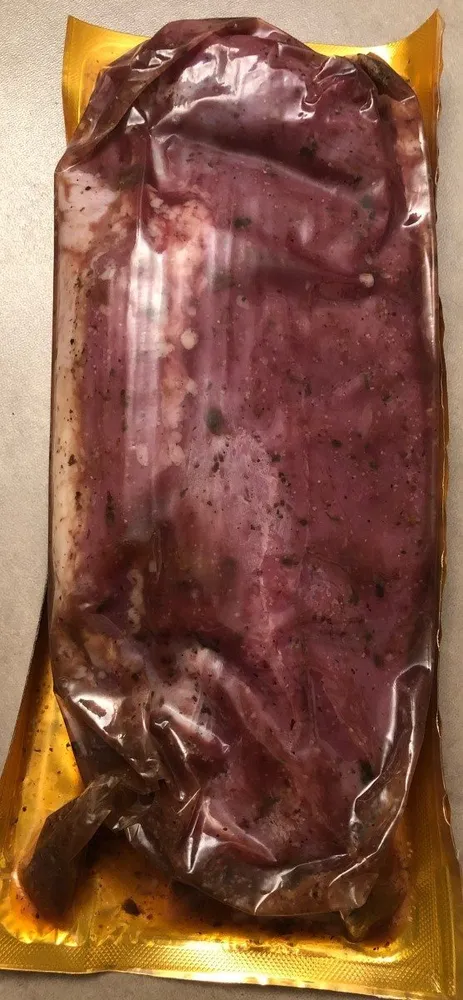 Magret de canard mariné aux cepes