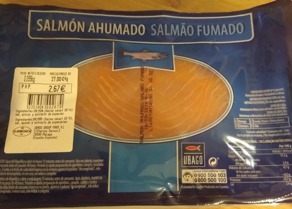 Salmón ahumado