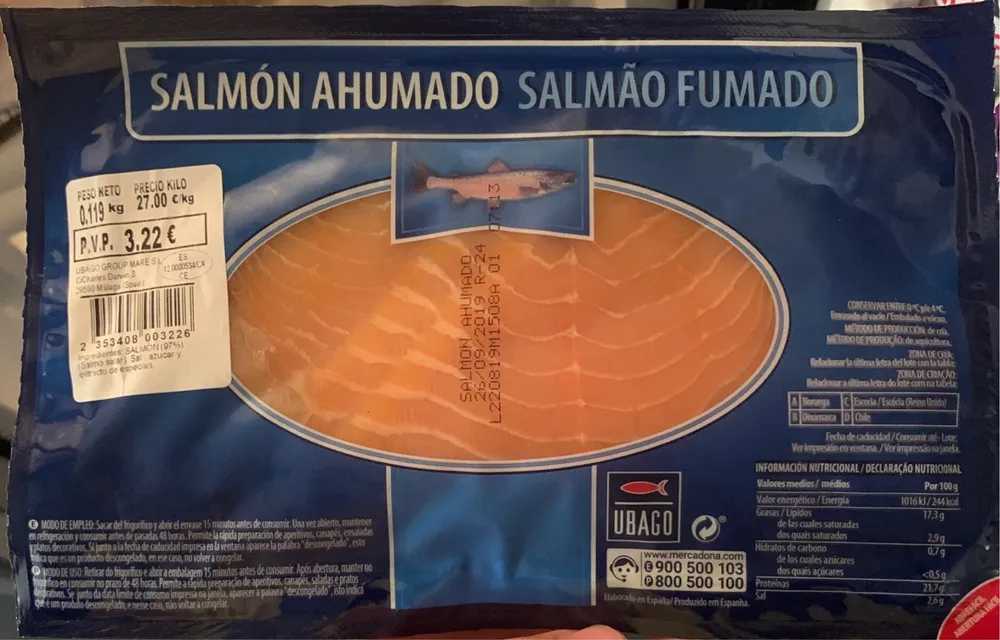Salmon ahumado