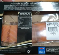Filete de salmón ahumado sin lonchear