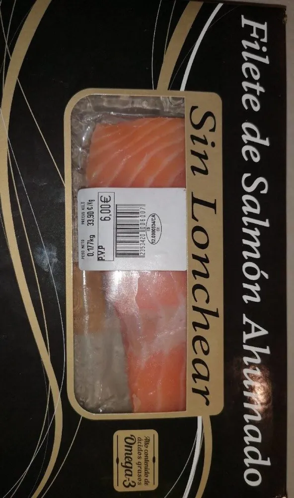 Filete de salmón ahumado sin lonchear