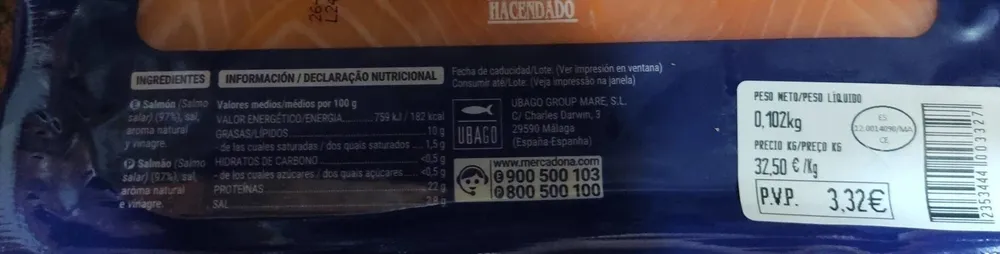 Salmón ahumado