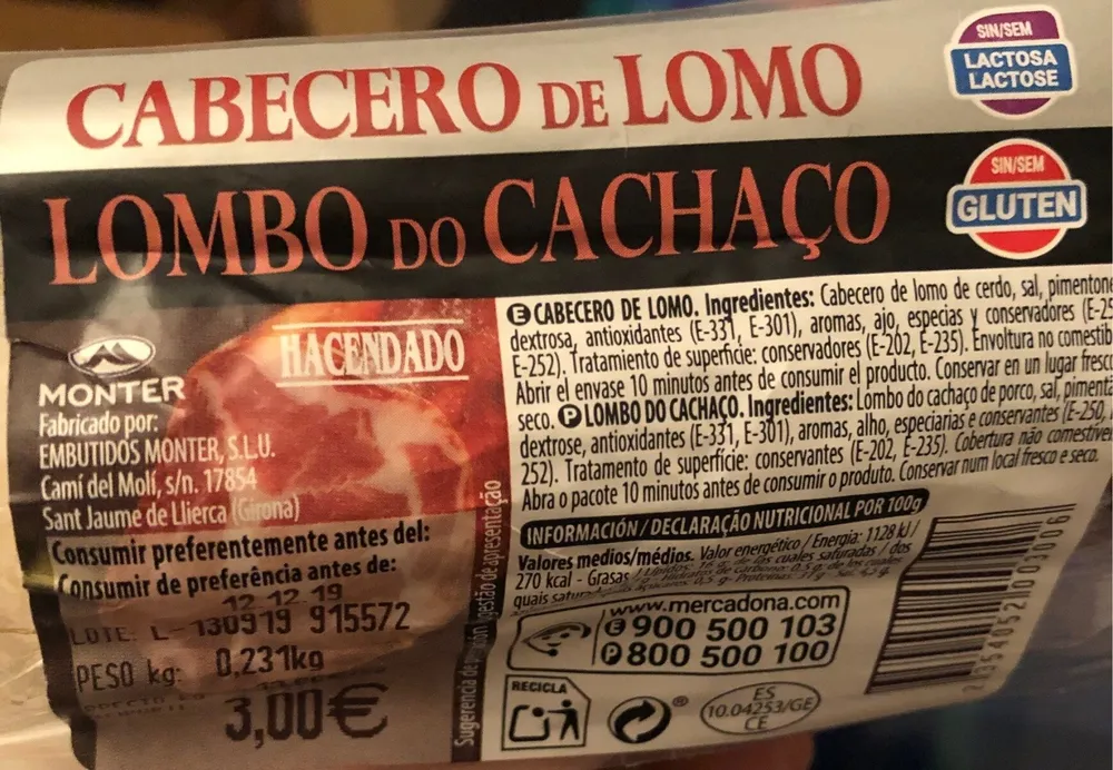 Cabecero de lomo