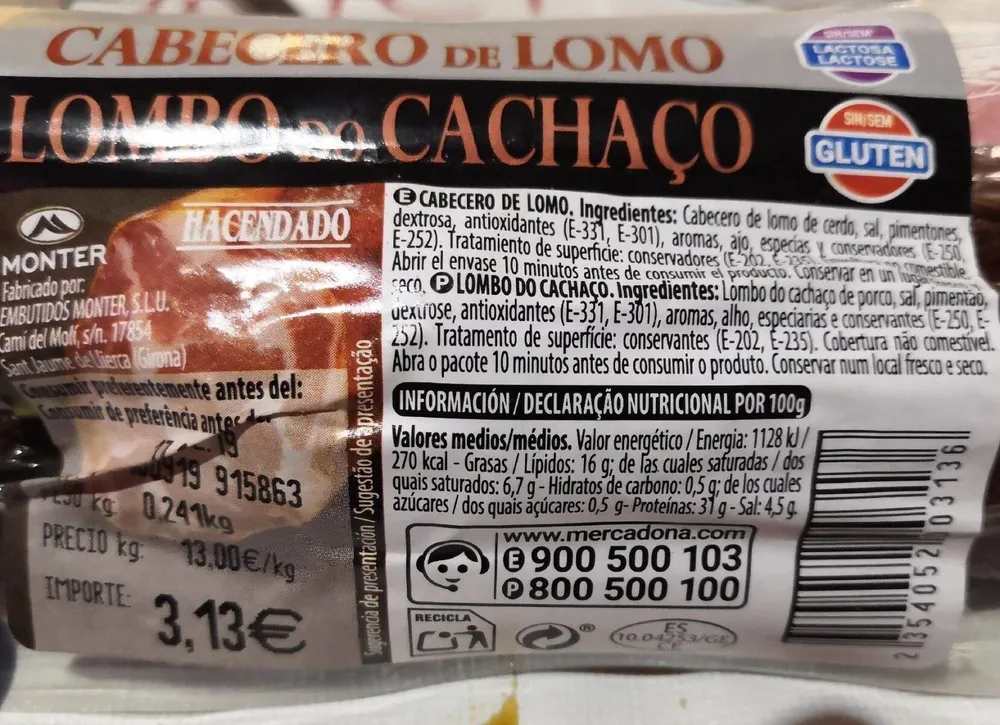 Cabecero de lomo