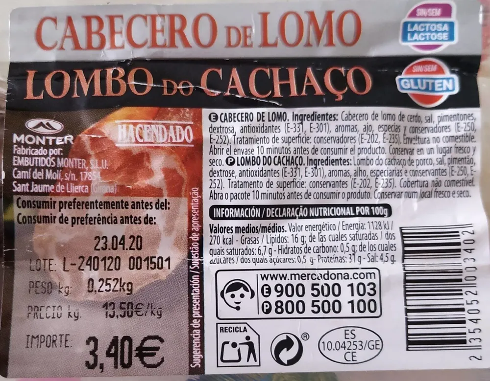 Cabecero de lomo