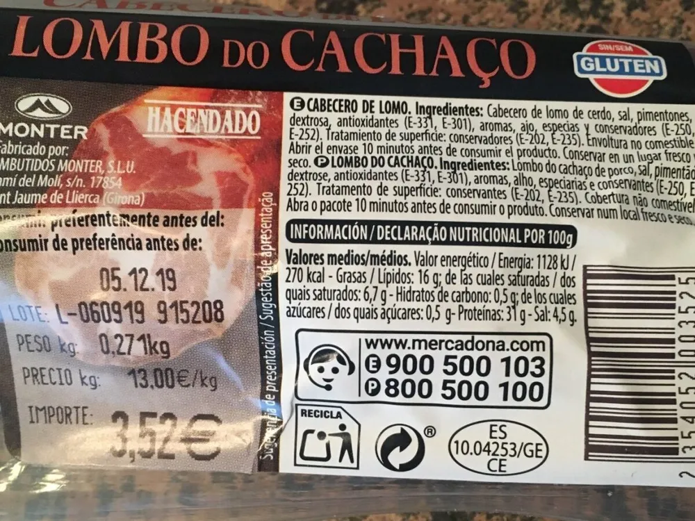 Cabecero de lomo