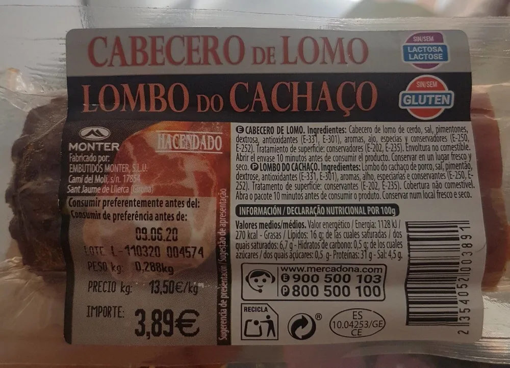 Cabecero de lomo