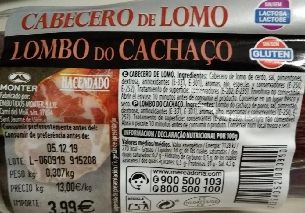 Cabecero de lomo