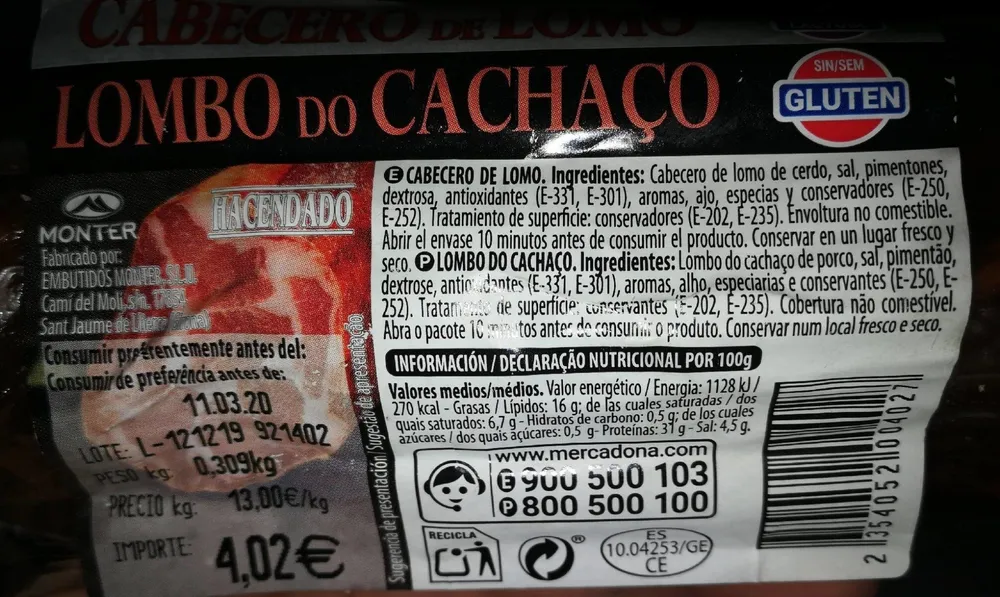 Cabecero de lomo