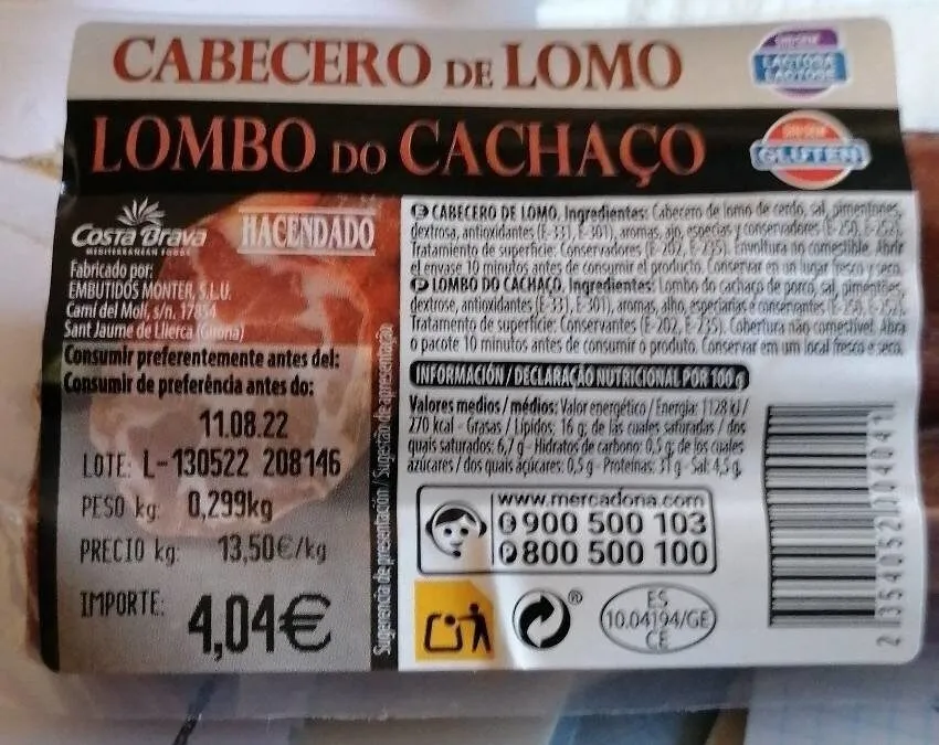 Cabecero de lomo
