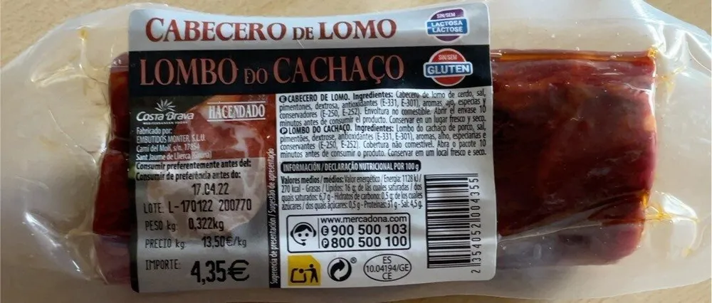 Cabecera de lomo