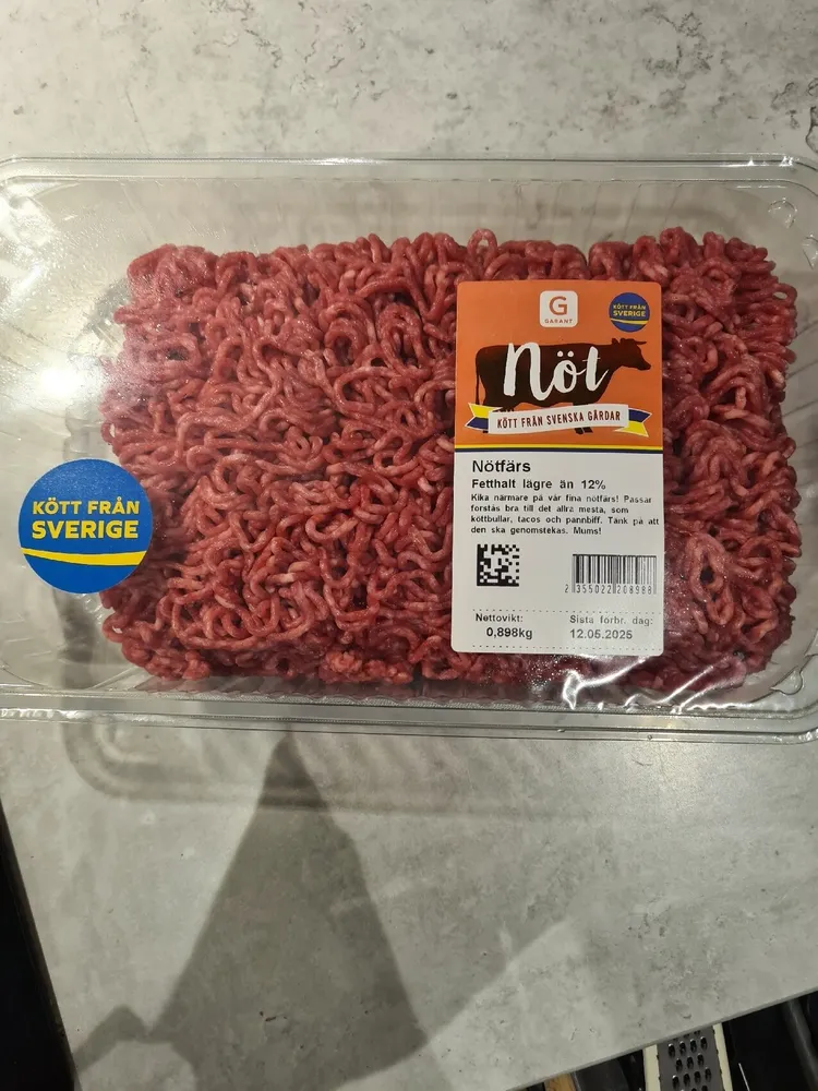 Nötfärs 12%