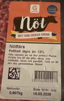 Nötfärs 12%