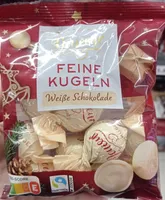 Feine Kugeln Weiße Schokolade
