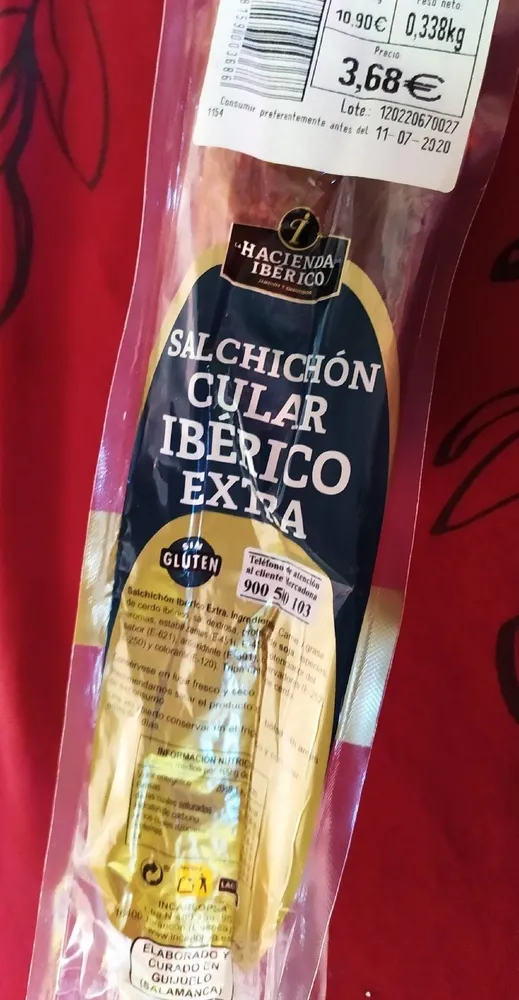 Salchichón curado ibérico extra