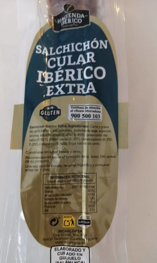 Salchichón Cular Ibérico Extra