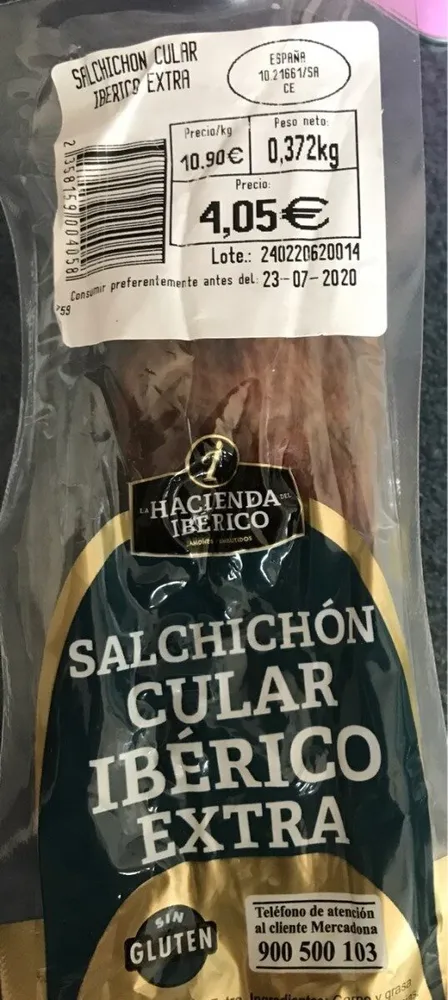 Salchichon Cular Iberico Extra