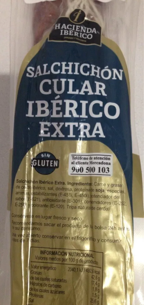 Salchichon cular iberico extra