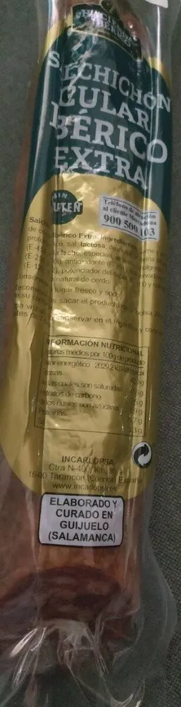 Salchichón cular ibérico extra