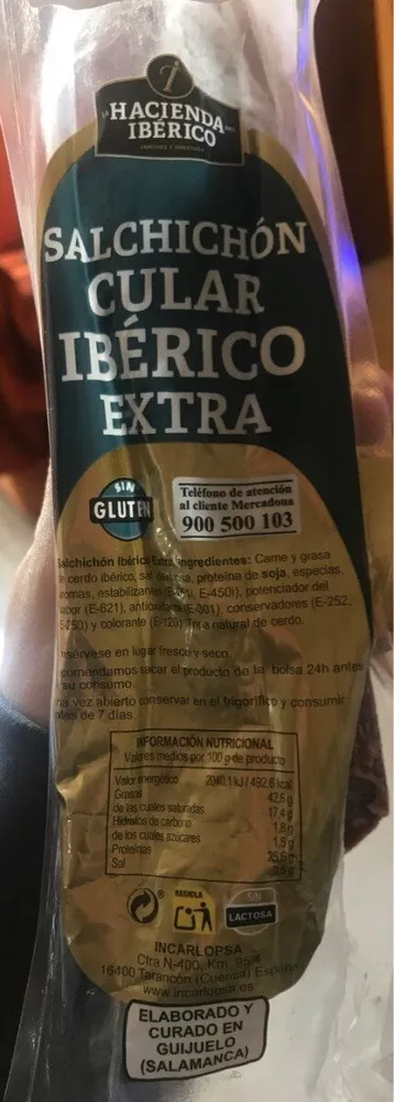 Salchichon cular iberico extra