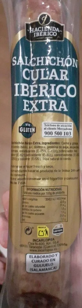 Salchichón claro ibérico