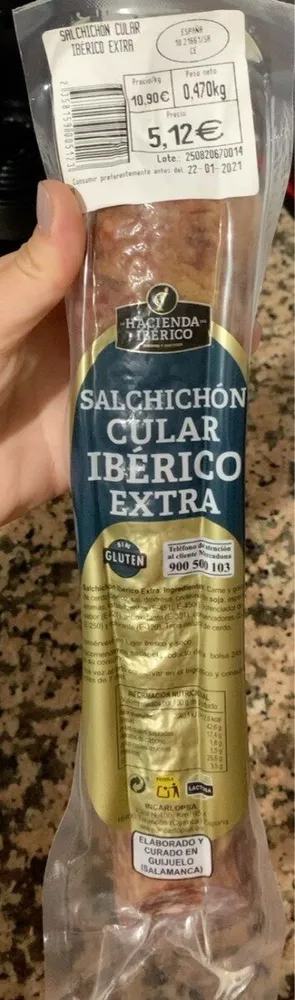 Salchichón cular ibérico extra