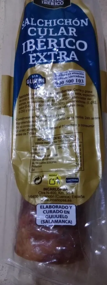 Salchichón Cular ibérico extra