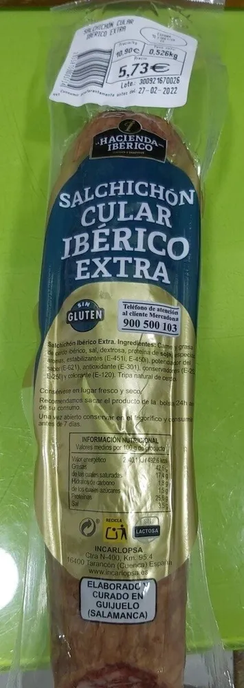 Salchichón cular ibérico extra