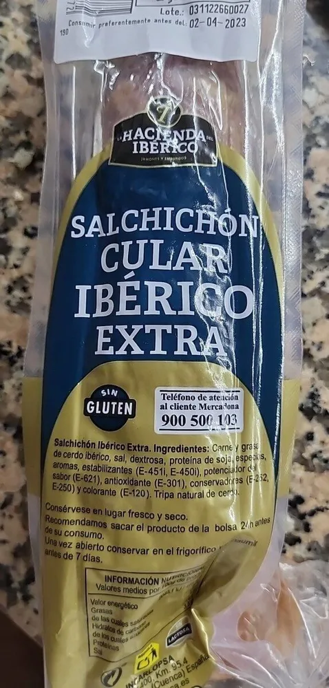 Salchichón cular iberico extra