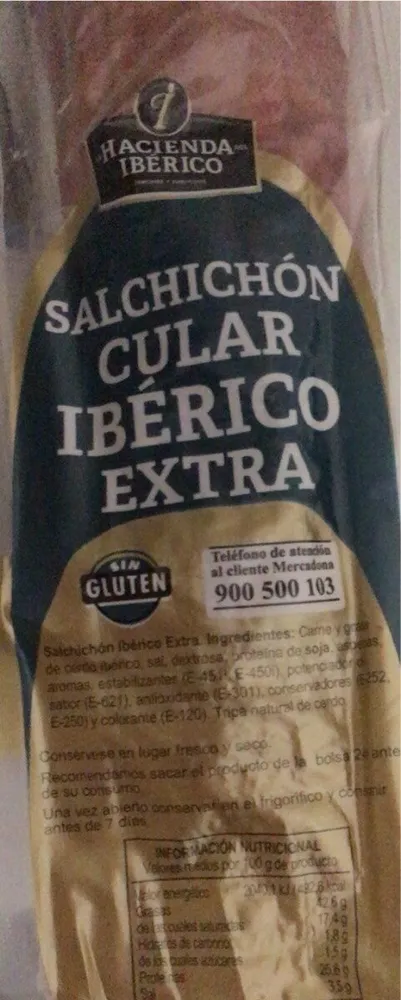 Salchichón cular ibérico extra