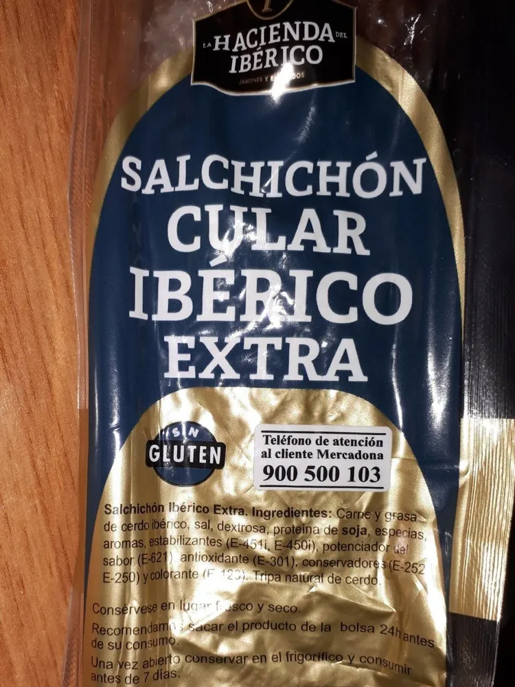 Salchichón cular ibérico extra