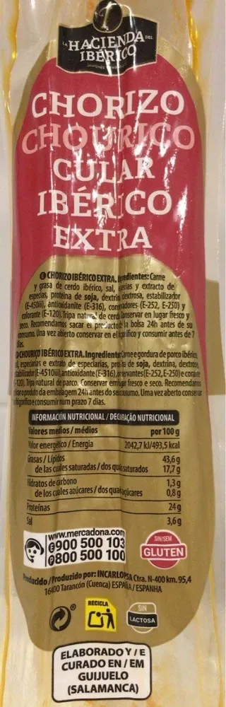 Chorizo cular ibérico extra