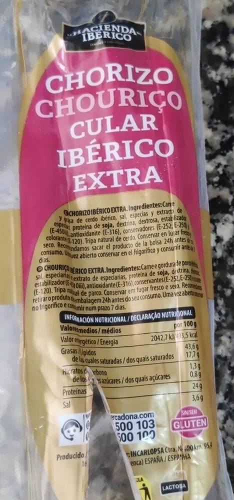 Chorizo cular ibérico