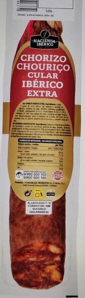 Chorizo cular ibérico extra