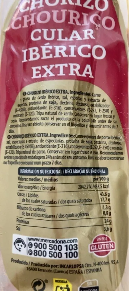 CHORIZO CULAR IBERICO EXTRA