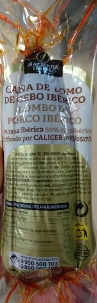 Caña de lomo de cebo ibérico