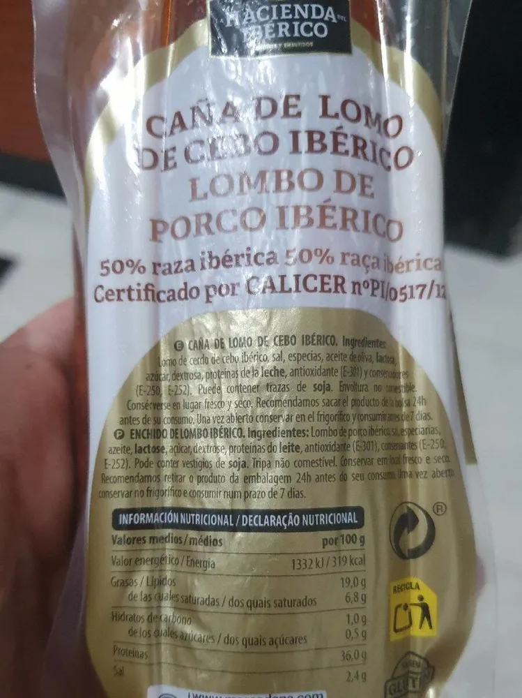 Caña de lomo de cebo iberico