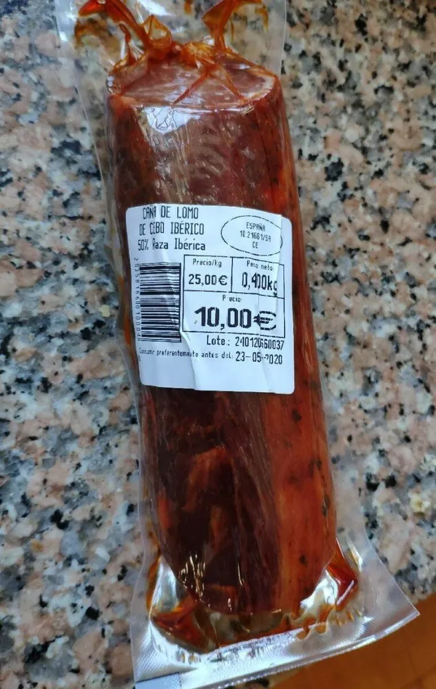 Caña de lomo de cebo ibérico