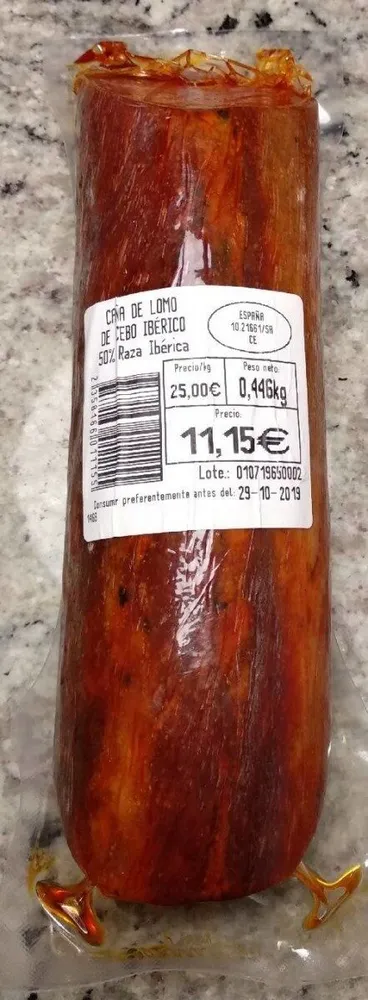 Caña de lomo de cerdo ibérico