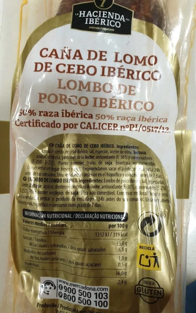 Caña de lomo de cebo iberico