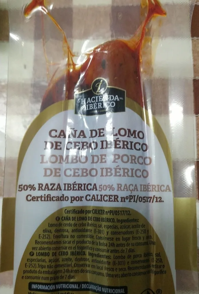 Caña de lomo de cebo iberico