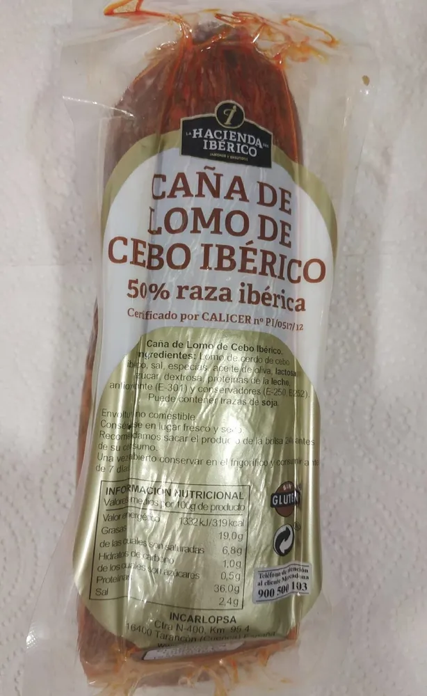 Caña de lomo de cebo ibérico