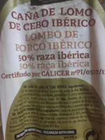 Caña de lomo de cebo ibérico