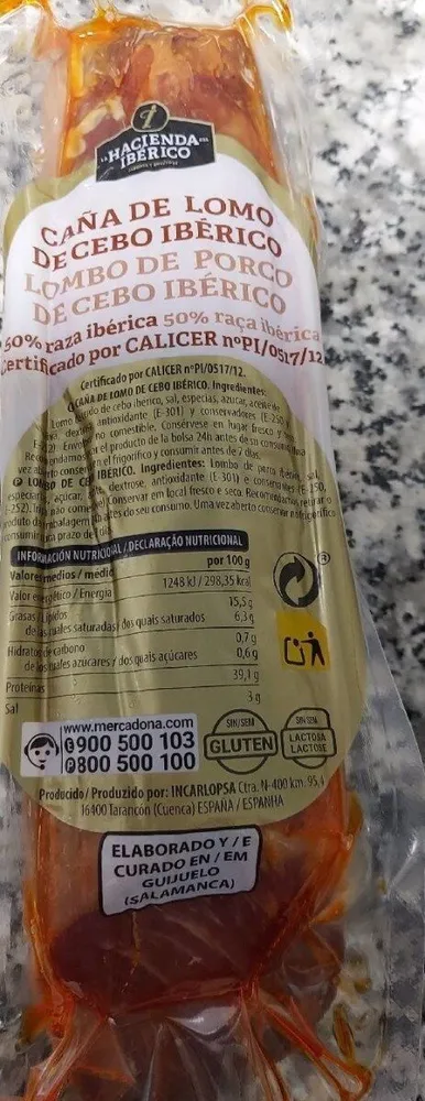 Caña de lomo cebol ibérico 50% raza ibérica